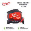 Personalized Milwaukee Wide Blade Tape Measure